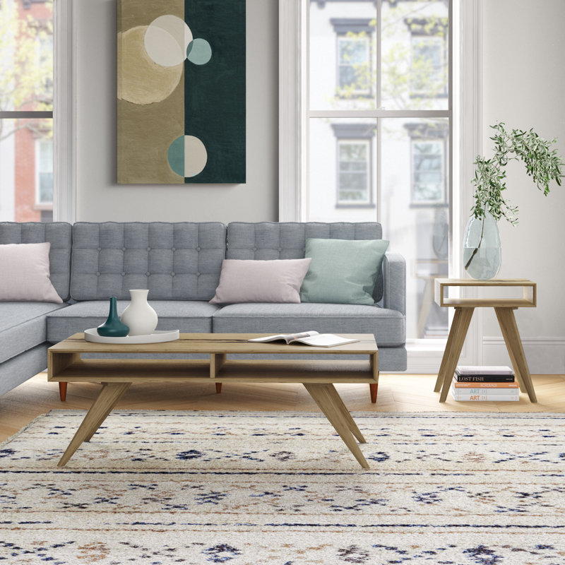 Rabideau 2 - Piece Solid Wood Living Room Table Set