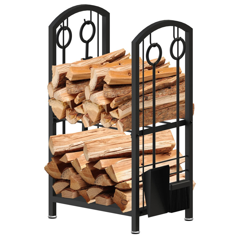40cm W Metal Log Rack