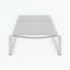 Chaise longue à structure métallique avec dossier réglable-560736548