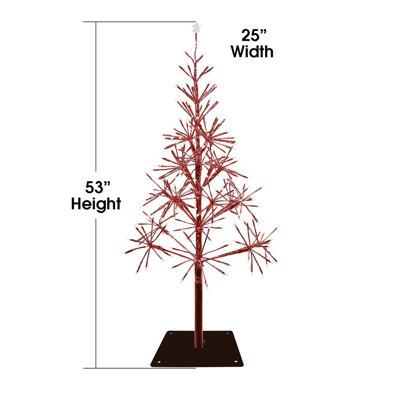 53'' Lighted Trees & Branches, Red