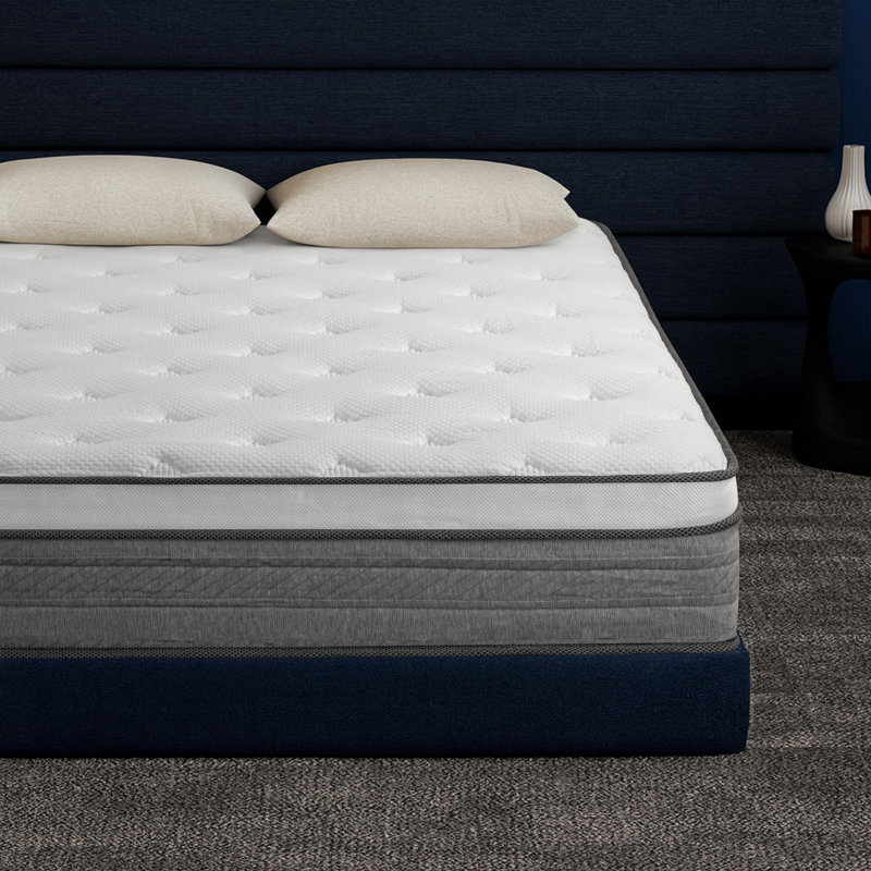 10 Inch Breathable Cool Cover Memory Foam Individual Pocket Spring Hybrid Mattress, King