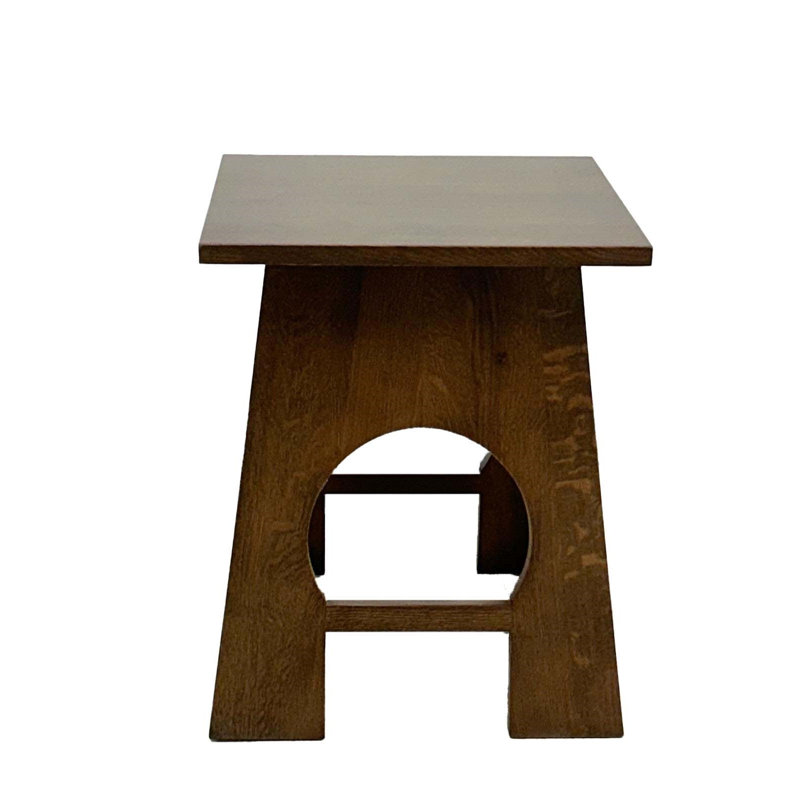 Table de bout en bois massif Arts and Crafts