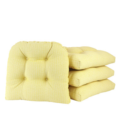 Coussins de salle à manger et de cuisine antidérapants, 15 x 15 x 3 pouces, ensemble de 4