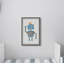 Impression sur papier encadrée Rayland «Happy Robot»-1177442453