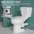 17" Elongated ADA Height Rear Outlet Toilet with Tank 1.28 GPF Single Flush White with Extension Pipe