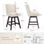 Tabouret de comptoir pivotant rembourré Kamiyla-1711792196
