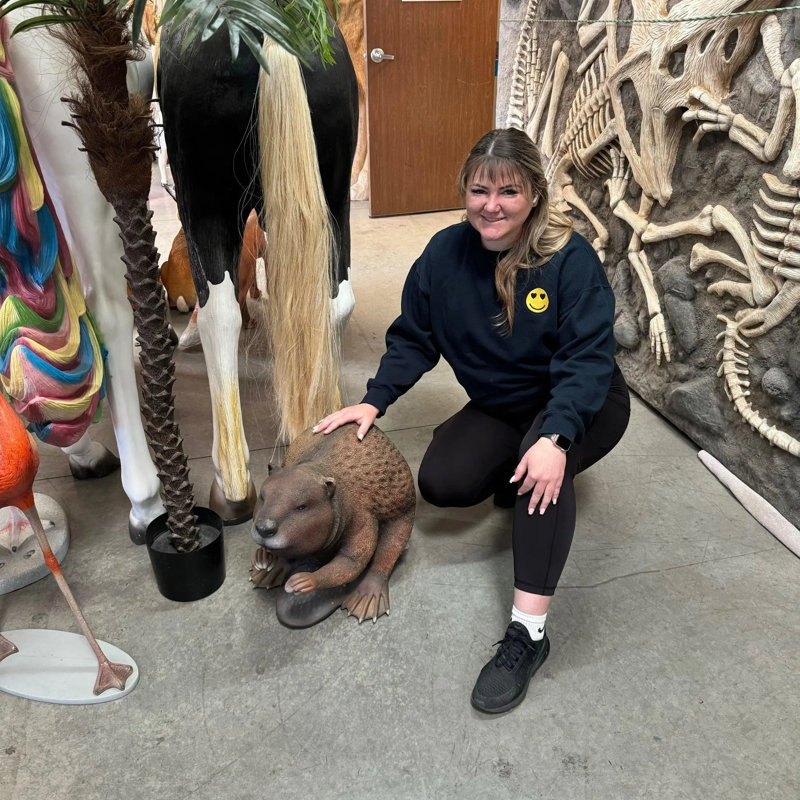 Beaver Life Size Statue