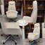 Fauteuil de bureau argenté en cuir véritable + similicuir + alliage d'aluminium-108647374