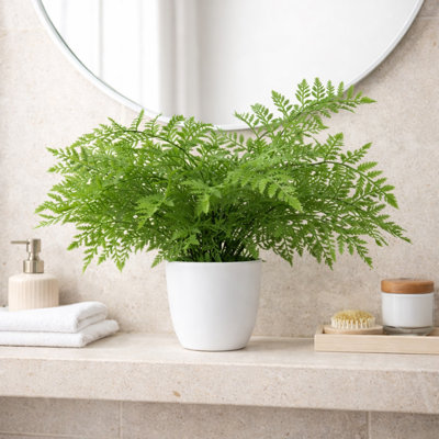 30cm Faux Fern Plant in Pot Liner