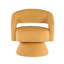Fauteuil d'appoint pivotant à 360 degrés en velours côtelé, fabrication confortable en bois massif-973882068