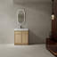 Meuble-lavabo autoportant avec lavabo en résine