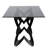 Austie Glass Top Metal Base Dining Table