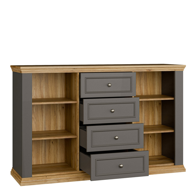 Pontypool 148.6cm Sideboard, Grey/Oak