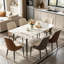 Funke Stone Top Metal Base Dining Table-831250251