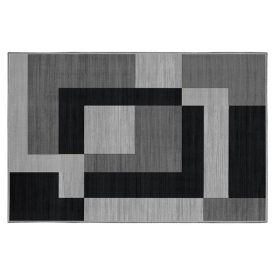 Oriental Machine Tufted Shag Area Rug