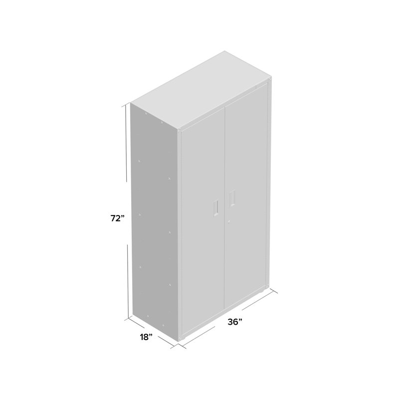 Ready-To-Assemble Large Gearbox, Hammered Granit/Silver Tread
