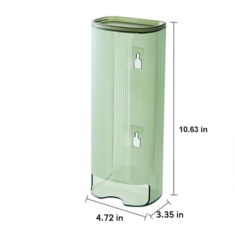 Plastic Bag Holder Allocator Wall-Mount, Green