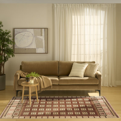 Tapis d'intérieur rouille Marilo