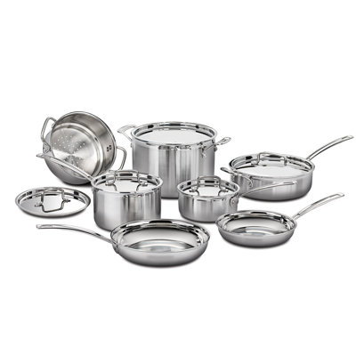 Cuisinart Multiclad Pro 12-piece Stainless Steel Pots And Pans Set (mcp-12ncc)
