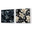Totnes - Ensemble de 2 collages carrés botaniques abstraits-101848148-101848145