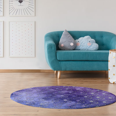 Chenille Polka Dots Indoor Rug