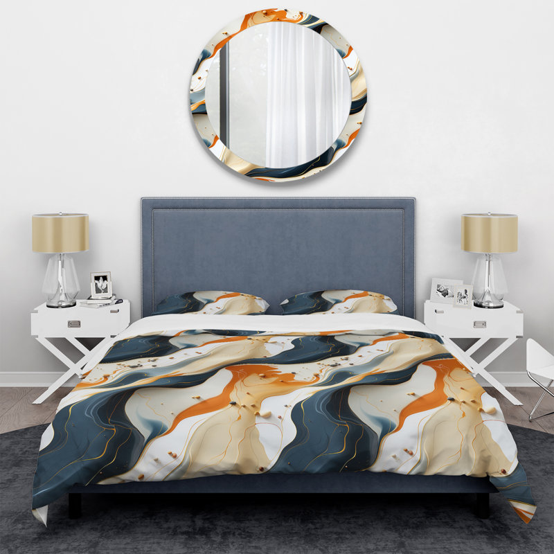 Literie Tribal, Housse de couette pour grand lit et 2 taies décor