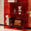 Red Acrylic Hourglass Display Shelf-596212207