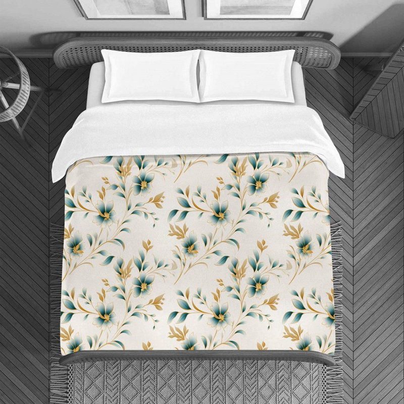 Literie Floral Avishay, Housse de couette simple