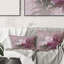 Carré, rétro fleurs mauves et roses II - coussin décoratif traditionnel-60158535