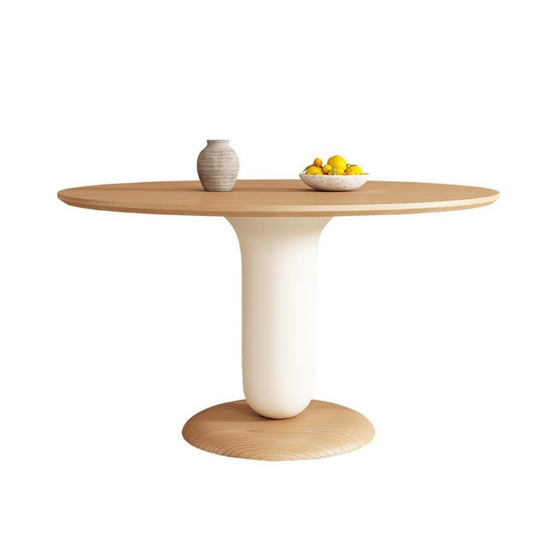 Table de salle à manger en bois massif de style français., H 29,5 po x L 47,2 po x l 47,2 po