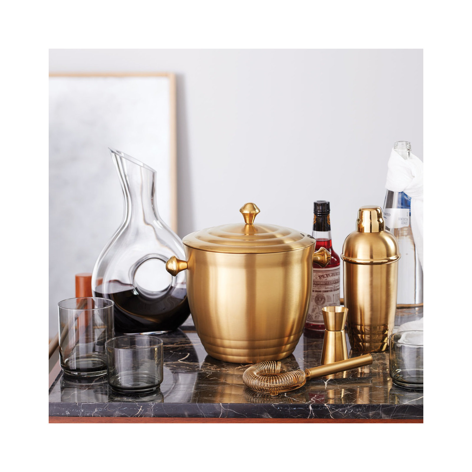 Tuscany Metal Classics Gold Cocktail Shaker