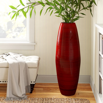 Vase de plancher en bois Mendez