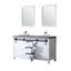 Ensemble de meuble-lavabo double l 60 po x P 22 po avec robinet Marsyas-87289819-87289820