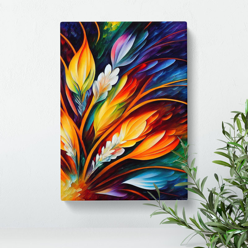 Feather Portrait No.5 - Wrapped Canvas Print, 60cm H x 40cm W x 3cm D