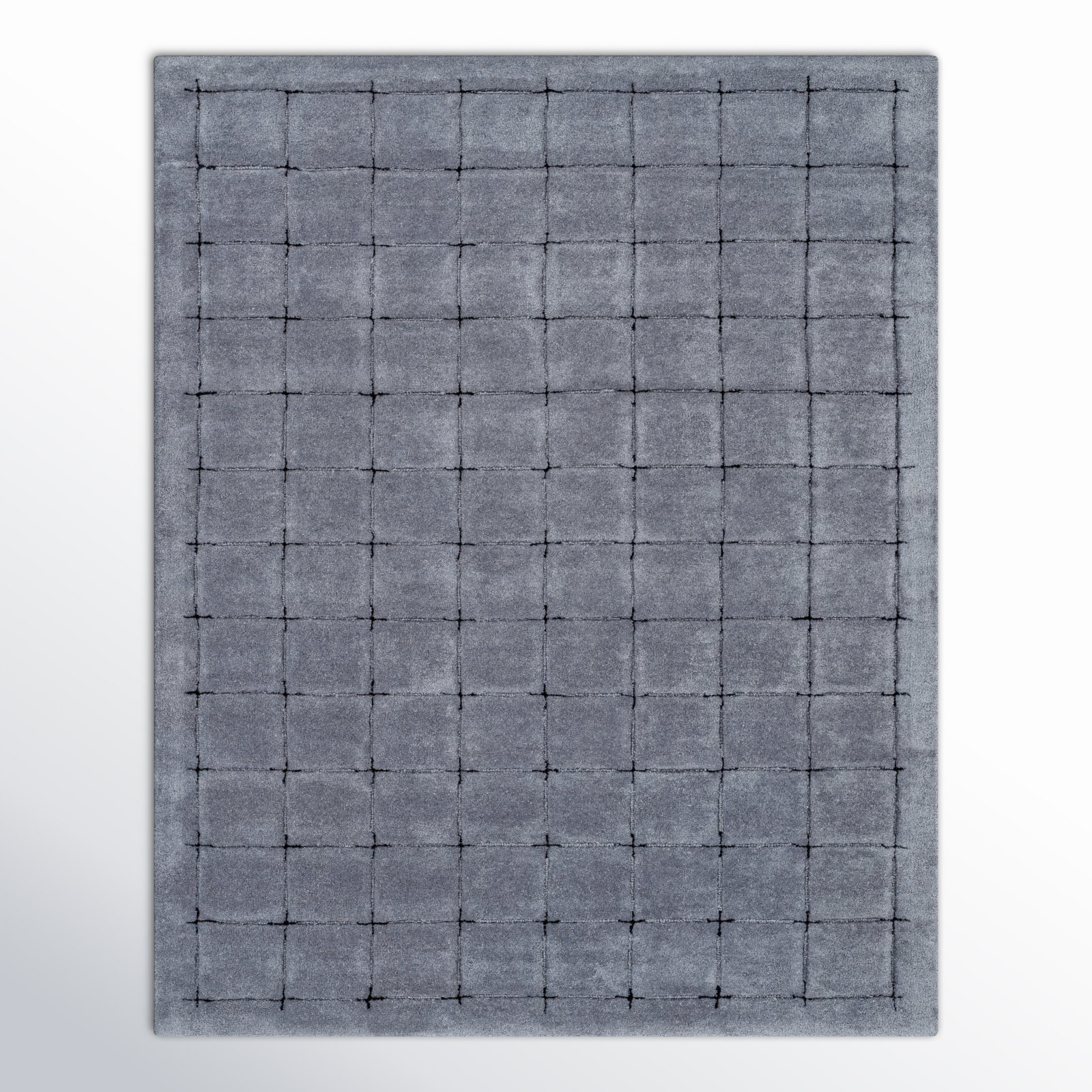Mallory Blue Hand Tufted Area Rug, Rectangle 8' x 10'