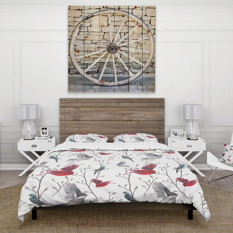 Ensemble de housse de couette campagne, Housse de couette très grand + 2 taies décoratives