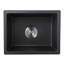 Évier de bar en quartz avec crépine L 13,77 po x l 17,71 po Quartz