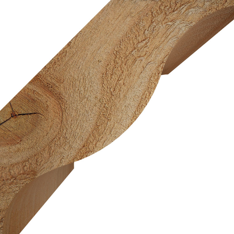 Attelle de genou Funston, Sapin de Douglas, Brute, H 6 po x l 6 po x P 6 po