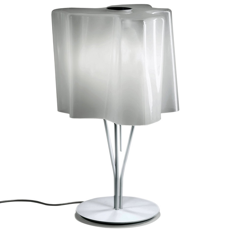 Logico Mini Table Lamp, Milky White, Pale Gray