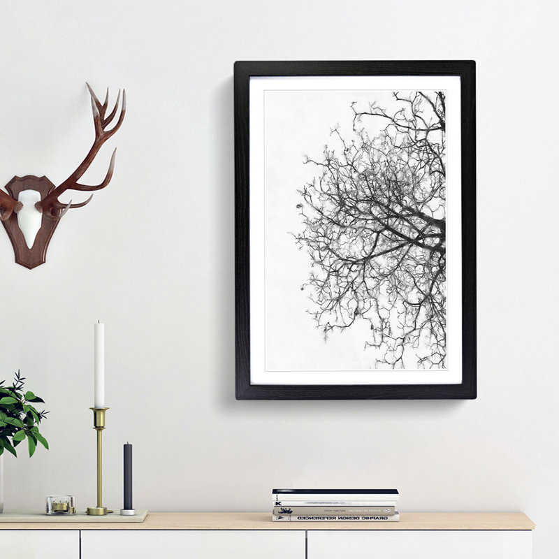 Bare Tree - Picture Frame Graphic Art Print, Black Framed, 63cm H x 45cm W x 2cm D