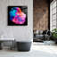 Superbe peinture décorative en verre trempé de 19,7 po x 19,7 po | 100% verre trempé, épaisseur: 0,16 pouce | Impression UV pour des couleurs éclatantes | Parfait pour la décoration intérieure, le salon ou le bureau