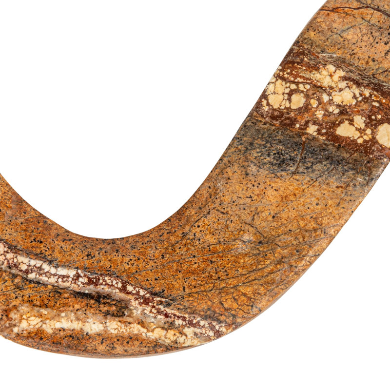 Porte-bougie Marble Wave, Brun