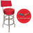 Swivel Upholstered Counter Stool with Metal Frame-11800500