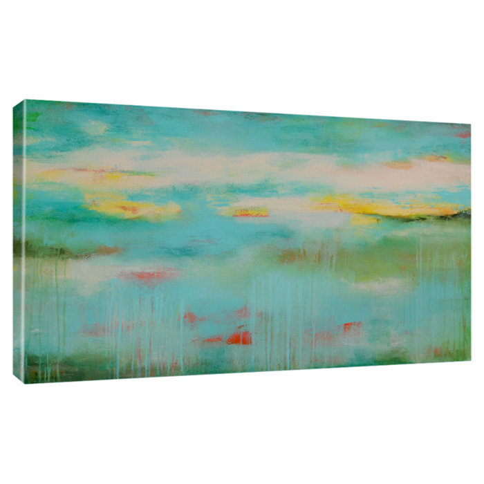 Frisco Tranquility by Erin Ashley - Painting on Canvas, 16" H x 30" W x 1.5" D, Canvas