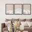Ensemble de 3 pièces d'art mural encadré en nuage - Impressions de ciel blanc neutre pour décor de chambre à coucher, de chambre de bébé ou de salon-112375264-112375266