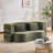 71-Inch Folding Sofa Bed, Plush Futon Sofa Bed, High-Density Foam Convertible Sofa Bed, Folding Floor Sofa Bed For Living Room, Guest Room, Bedroom, Green-65665618
