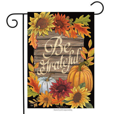 Be Grateful Fall Garden Flag