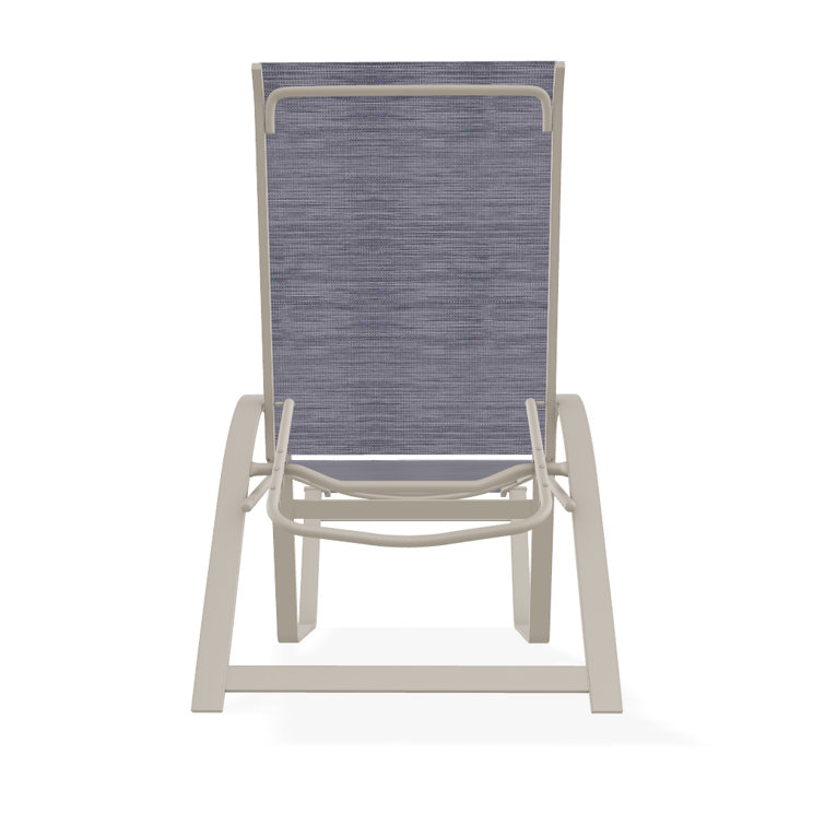 Holna Outdoor Rust-Resistant Metal Chaise Lounge