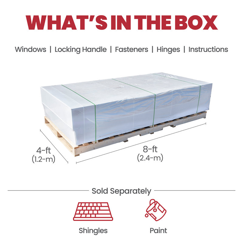 Highland 8 ft. W x 6 ft. D Storage Shed