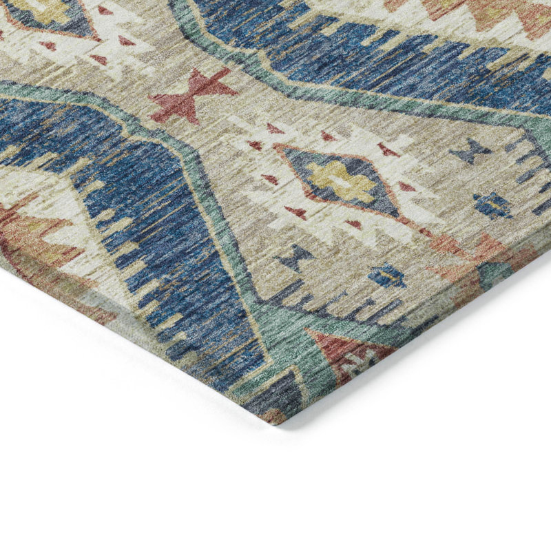 Tapis marocain intérieur / extérieur lavable à la machine Husby ACN2210, Tapis de couloir 2 pi 3 po x 7 pi 6 po
